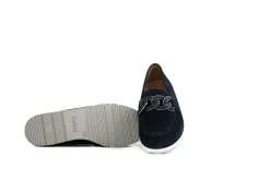 Loafers / Instappers^Gabor Loafer Ketting Dark Blue Suede