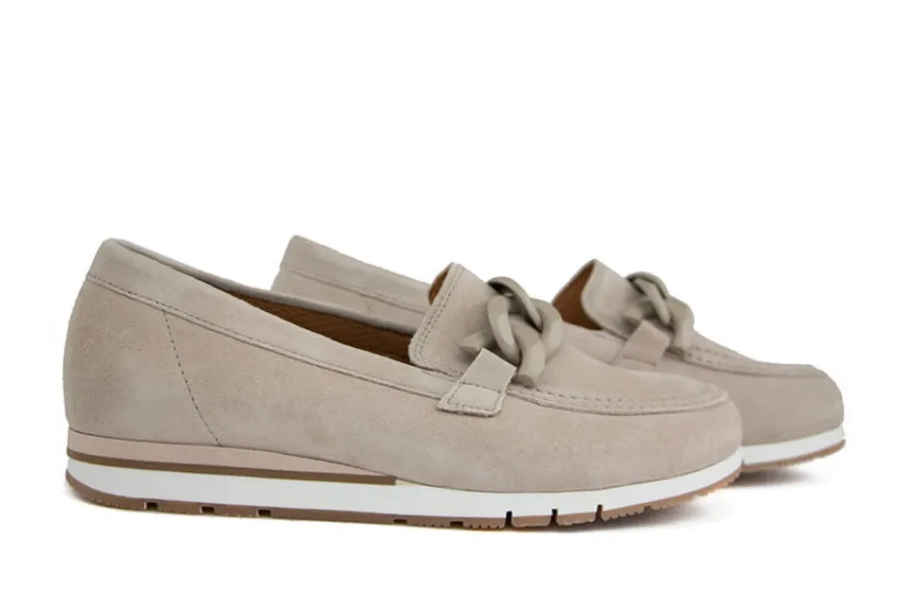 Loafers / Instappers^Gabor Loafer Ketting Oasi Suede