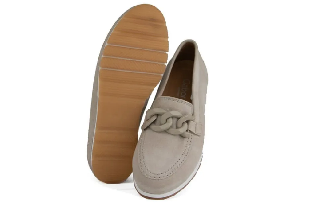 Loafers / Instappers^Gabor Loafer Ketting Oasi Suede