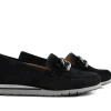 Instappers | Loafers / Instappers^Gabor Loafer Ketting Schwarz Suede