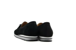 Instappers | Loafers / Instappers^Gabor Loafer Ketting Schwarz Suede