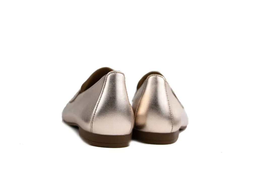 Instappers | Loafers / Instappers^Gabor Loafer Puder Satin Metallic
