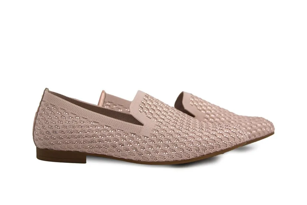 Instappers | Loafers / Instappers^Gabor Loafer Rouge Glitter Stretch
