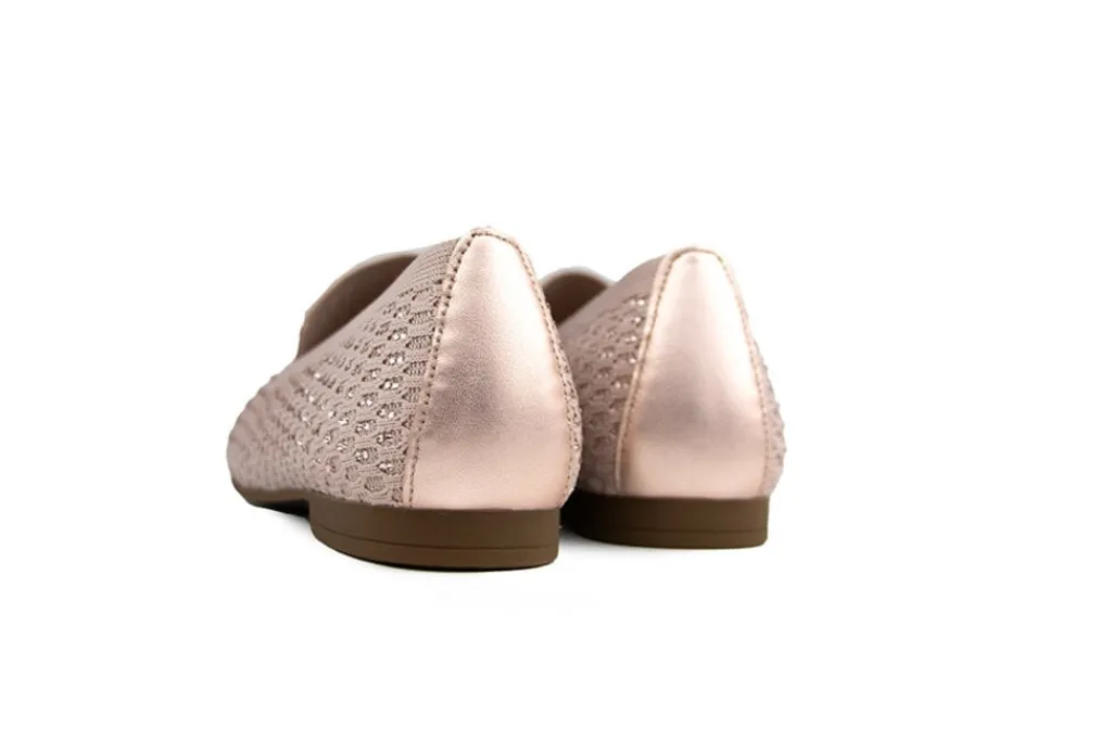 Instappers | Loafers / Instappers^Gabor Loafer Rouge Glitter Stretch
