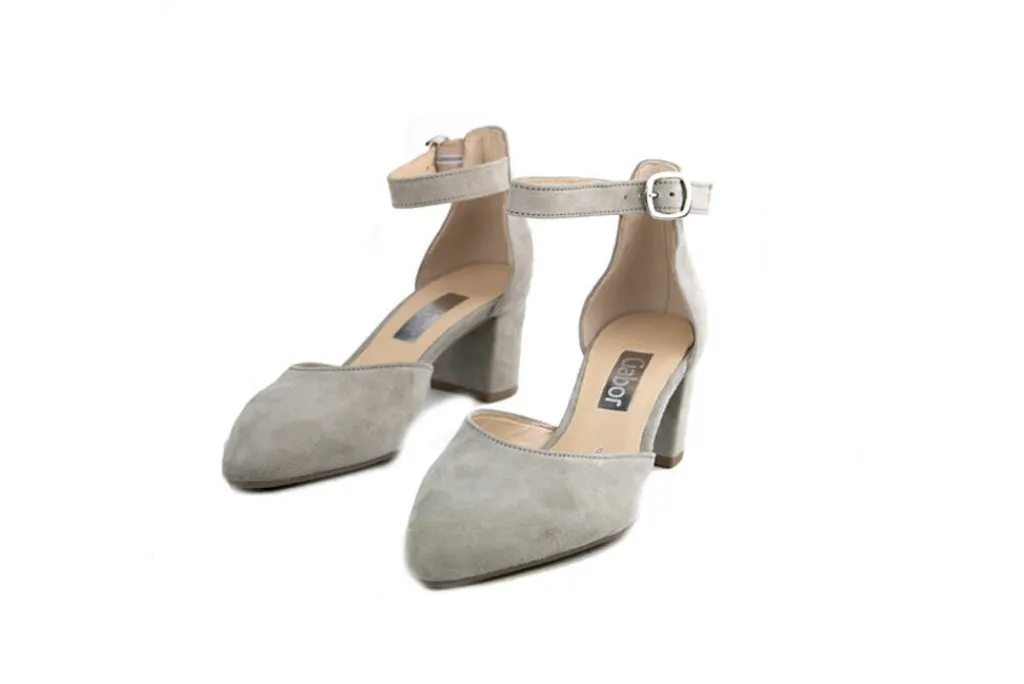 Pumps^Gabor Pump met Band Visone Suede