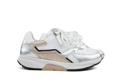 Sneakers^Gabor Rolling Soft Sneaker Weiss Silber Puder