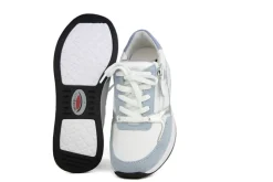 Sneakers^Gabor Rolling Soft Sneaker Weiss Lagune Silber