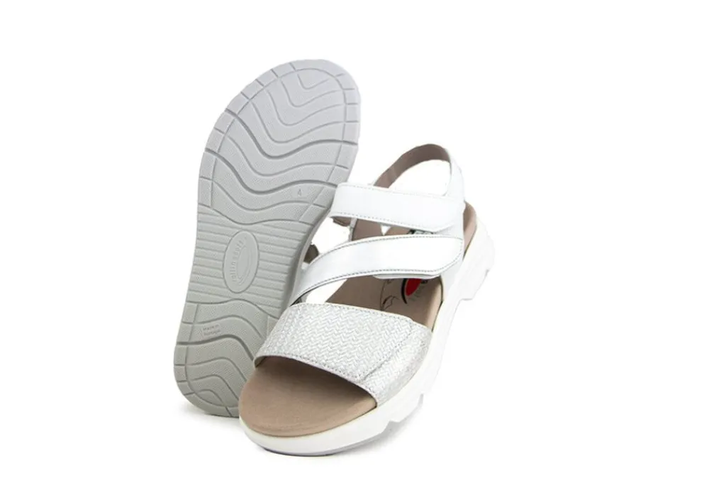 Sandalen | Sandalen En Slippers^Gabor Rollingsoft Sandaal Silber Weiss