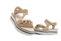 Sandalen | Sandalen En Slippers^Gabor Sandaal Ketting Caramel Suede