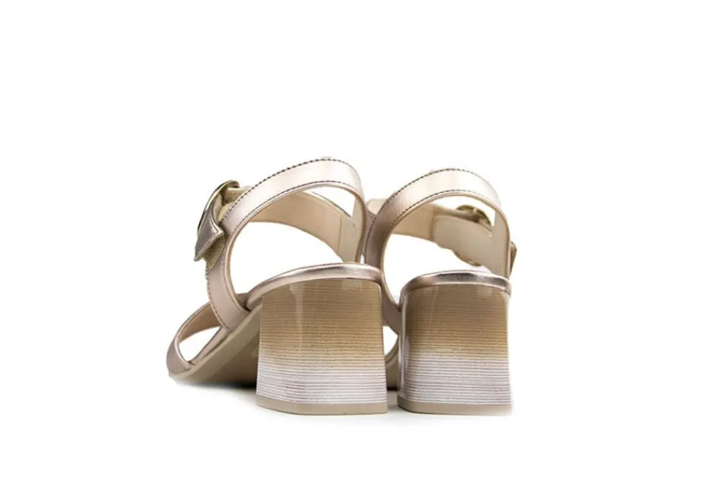 Sandalen En Slippers | Sandalen^Gabor Sandaal Satin Metallic Puder