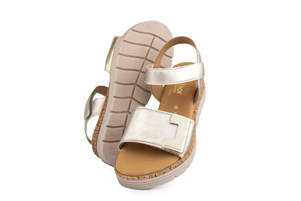 Sandalen | Sandalen En Slippers^Gabor Sandaal Satin Puder Gold