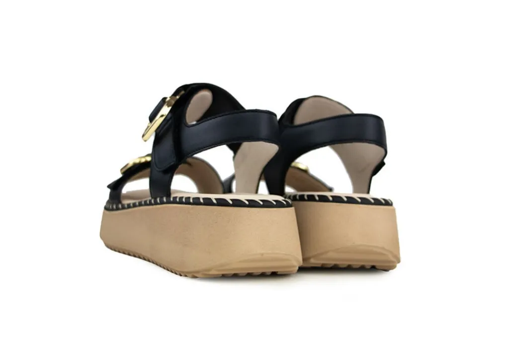 Sandalen | Sandalen En Slippers^Gabor Sandaal Schwarz Nappa