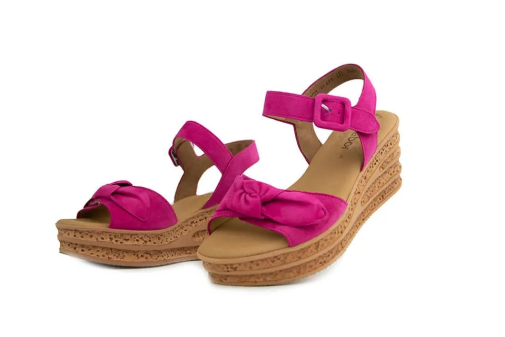 Sandalen | Sandalen En Slippers^Gabor Sandaal Sleehak Pink Suede