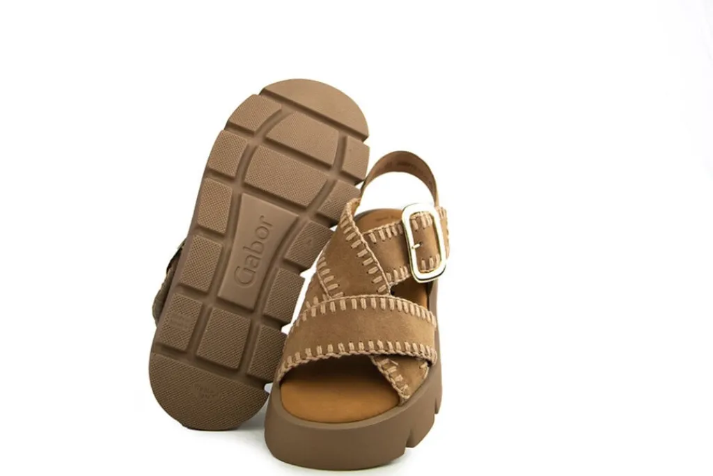 Sandalen | Sandalen En Slippers^Gabor Sandaal Walnut Suède
