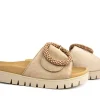 Slippers | Sandalen En Slippers^Gabor Slipper Gesp Caramel Suede