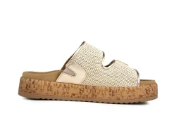 Slippers | Sandalen En Slippers^Gabor Slipper Raffia Natur Champagner
