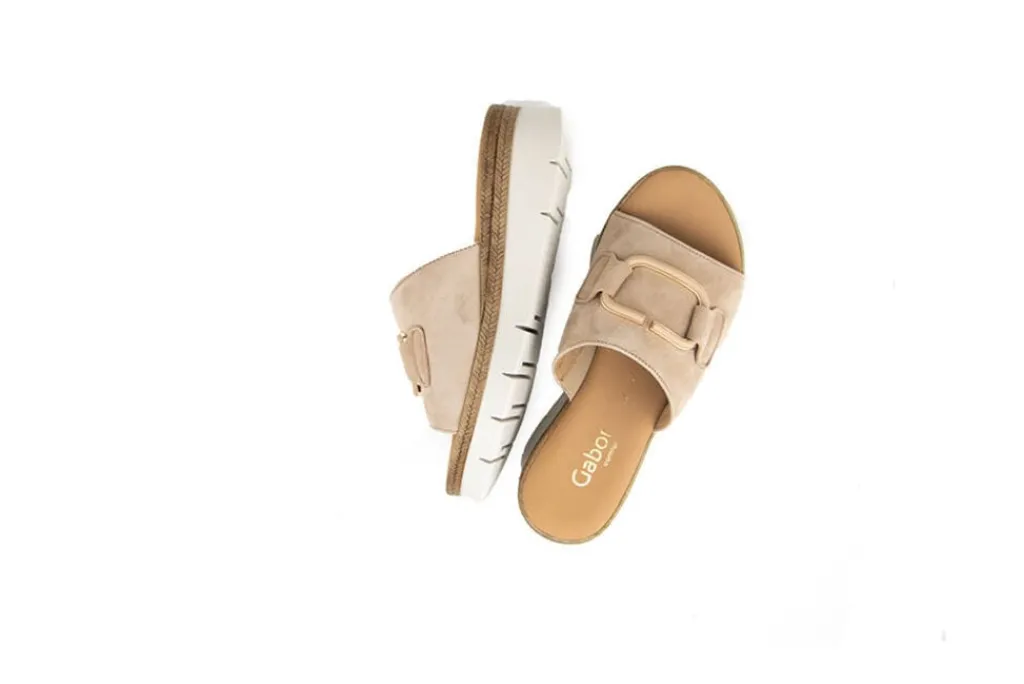Slippers | Sandalen En Slippers^Gabor Slipper Sand Uni Gold