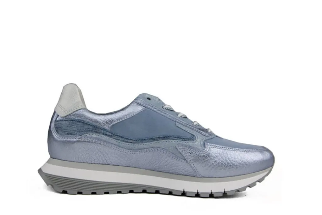 Sneakers^Gabor Sneaker Azur Blue Bianco Metal