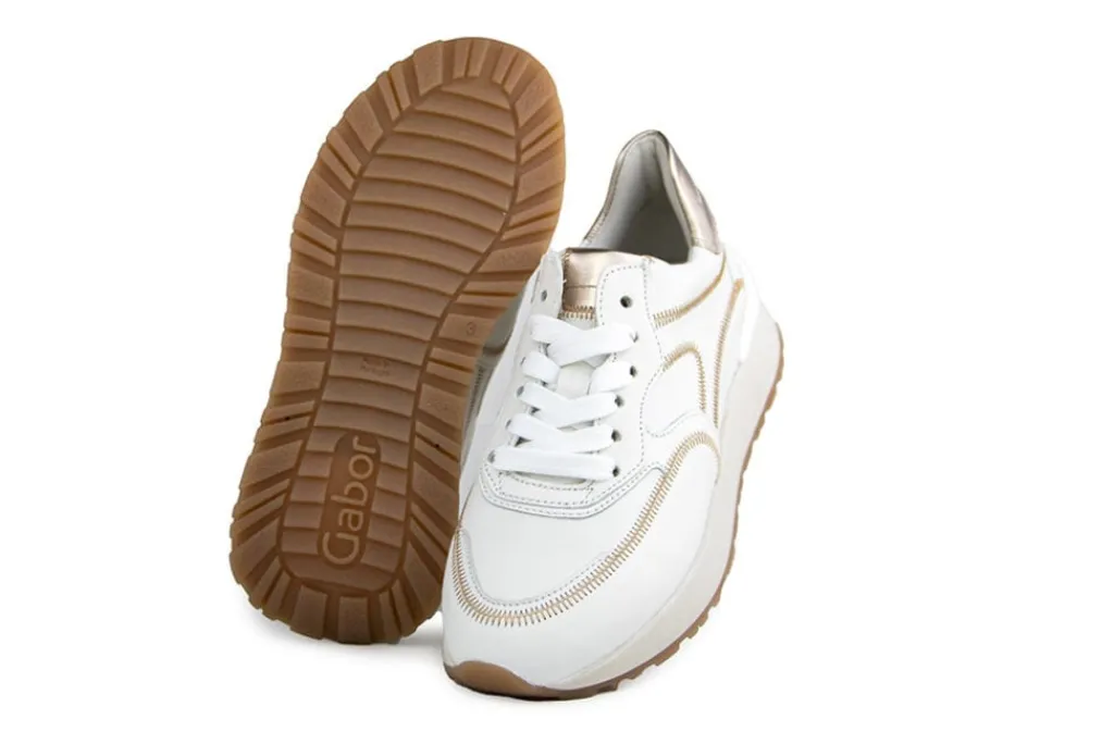 Sneakers^Gabor Sneaker Latte Puder Nappa