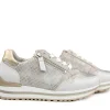Sneakers^Gabor Sneaker Raffia Beige Offwhite Platin