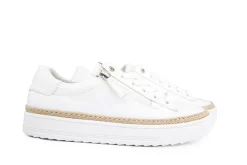 Sneakers^Gabor Sneaker Weiss Nappa Jute