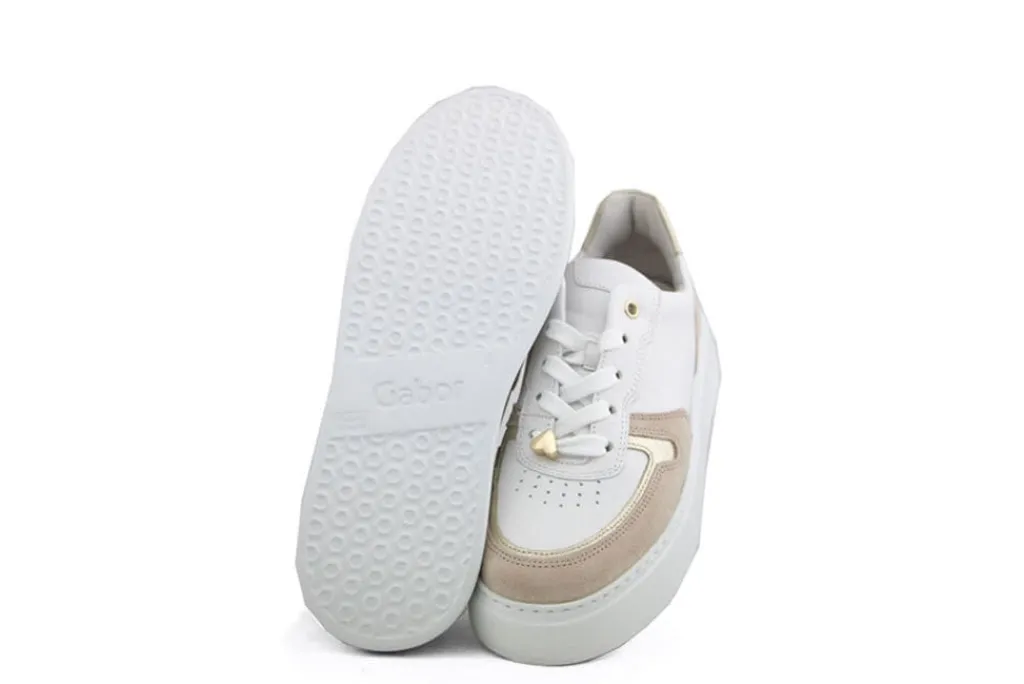 Sneakers^Gabor Sneaker Weiss Oasi Tort