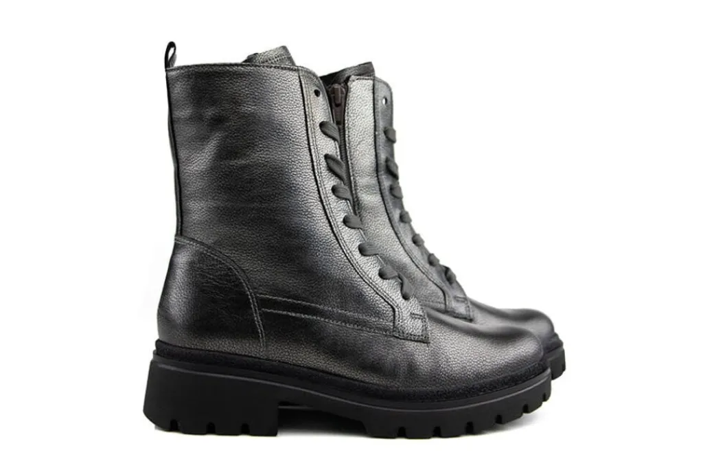 Veterboots En Bikerboots^Gabor Veterboot Anthazit Cervo Metal