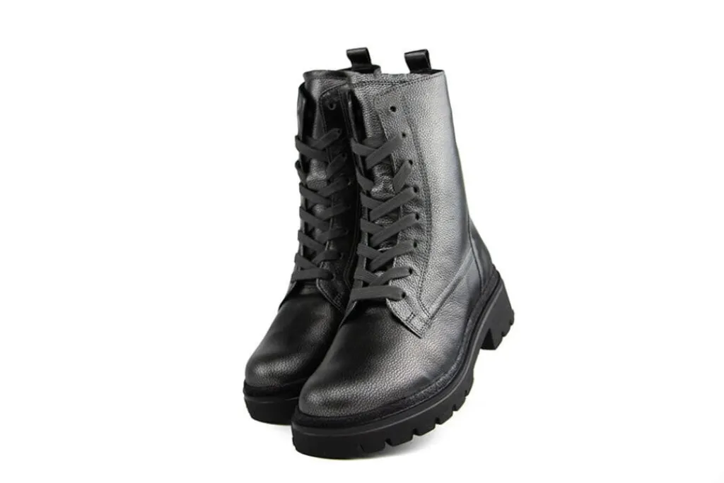 Veterboots En Bikerboots^Gabor Veterboot Anthazit Cervo Metal