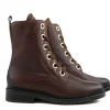 Veterboots En Bikerboots^Gabor Veterboot Sattel Gold Varenne Kroko