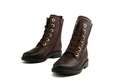 Veterboots En Bikerboots^Gabor Veterboot Sattel Gold Varenne Kroko