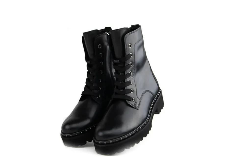 Veterboots En Bikerboots^Gabor Veterboot Schwarz Altsilber