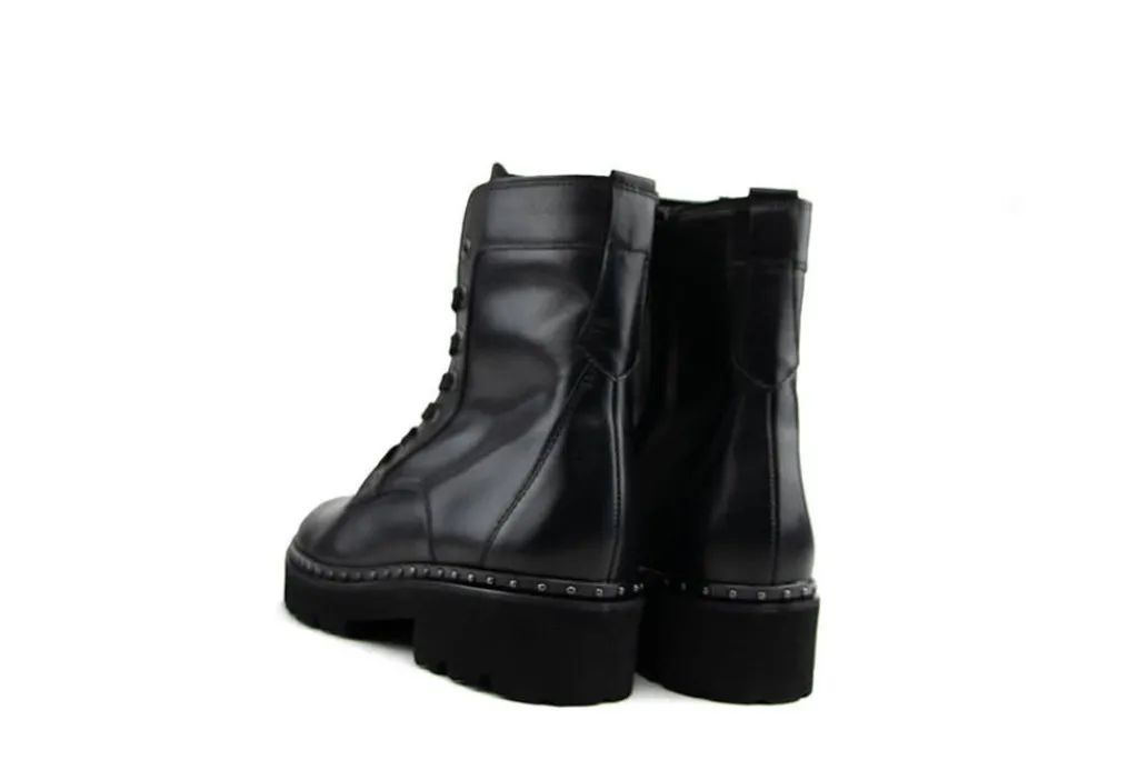 Veterboots En Bikerboots^Gabor Veterboot Schwarz Altsilber