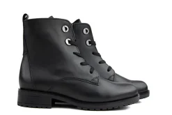 Veterboots En Bikerboots^Gabor Veterboot Schwarz Calf