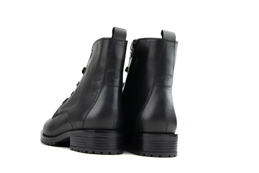 Veterboots En Bikerboots^Gabor Veterboot Schwarz Calf