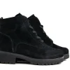 Veterboots En Bikerboots^Gabor Veterboot Schwarz Suede