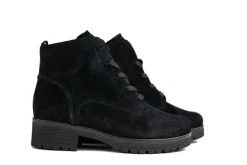 Veterboots En Bikerboots^Gabor Veterboot Schwarz Suede