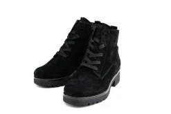 Veterboots En Bikerboots^Gabor Veterboot Schwarz Suede