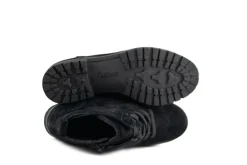 Veterboots En Bikerboots^Gabor Veterboot Schwarz Suede