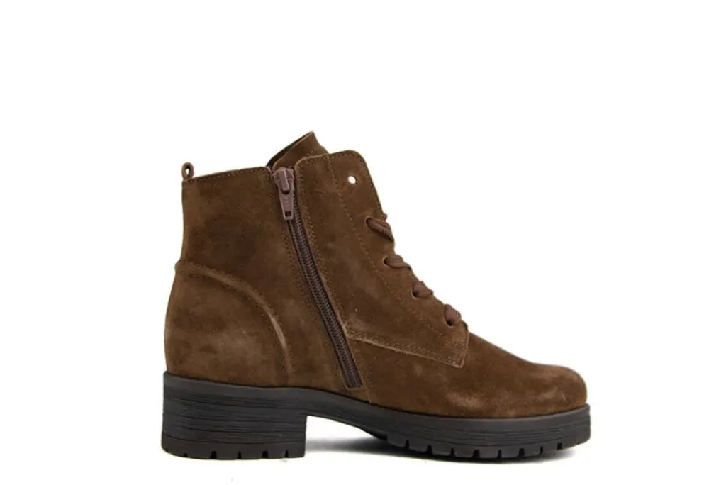 Veterboots En Bikerboots^Gabor Veterboots Whisky Suede
