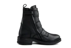 Veterboots En Bikerboots^GIGA Bikerboot Gespen Tramonto Black