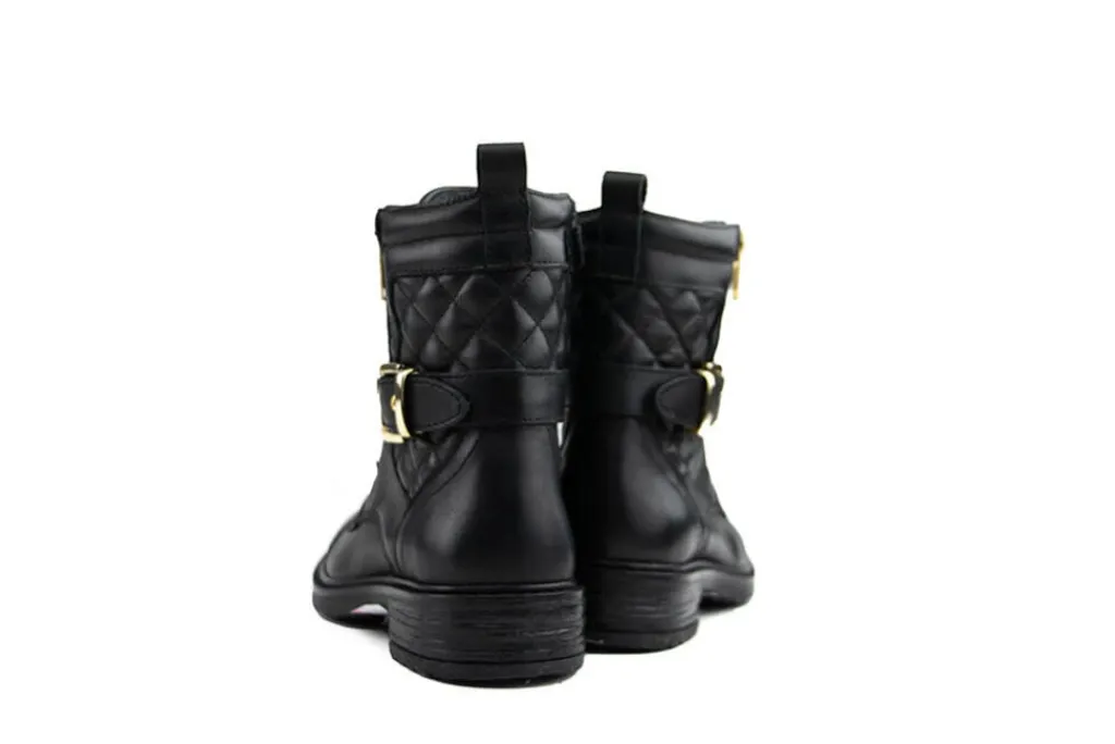 Veterboots En Bikerboots^GIGA Veterboot Gesp Tramonto Black