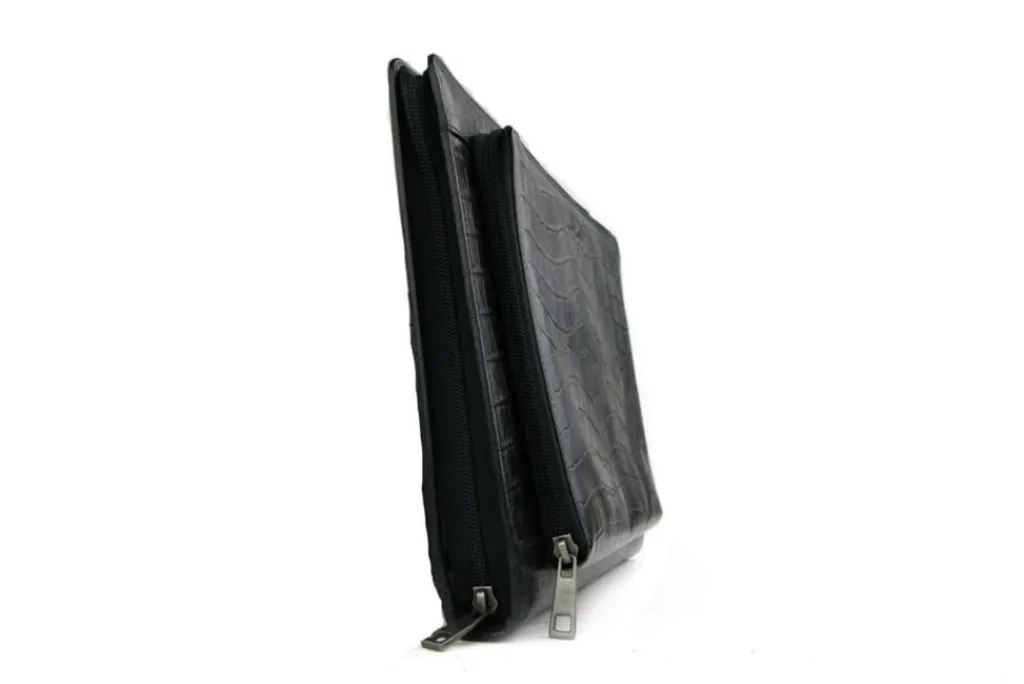 Tassen | Herenaccessoires^Giorgio Laptop Etui Croco Nero