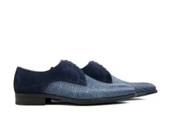 Veterschoenen | Nette Schoenen^Giorgio Veterschoen Linteis Blauw Print