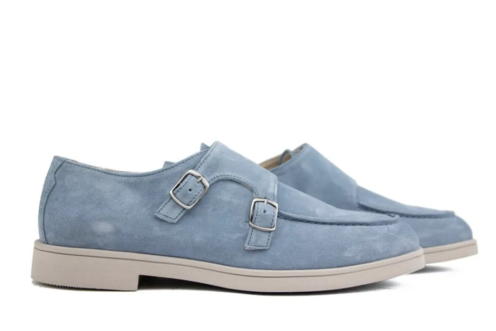 Loafers / Instappers^Greve Gespschoen Tufo Detox Suede
