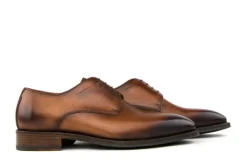 Veterschoenen | Nette Schoenen^Greve Veterschoen Utrecht Cognac K-wijdte