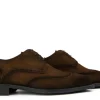 Veterschoenen | Nette Schoenen^Greve Veterschoen Utrecht Bruin Suede K-wijdte