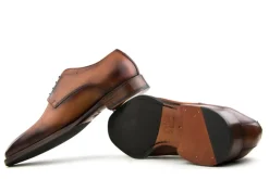 Veterschoenen | Nette Schoenen^Greve Veterschoen Utrecht Cognac K-wijdte