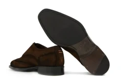 Veterschoenen | Nette Schoenen^Greve Veterschoen Utrecht Bruin Suede K-wijdte