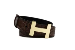 Riemen | Damesaccessoires^HAN Riem Aveline Bruin Croco