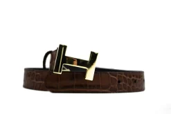 Riemen | Damesaccessoires^HAN Riem Aveline Bruin Croco